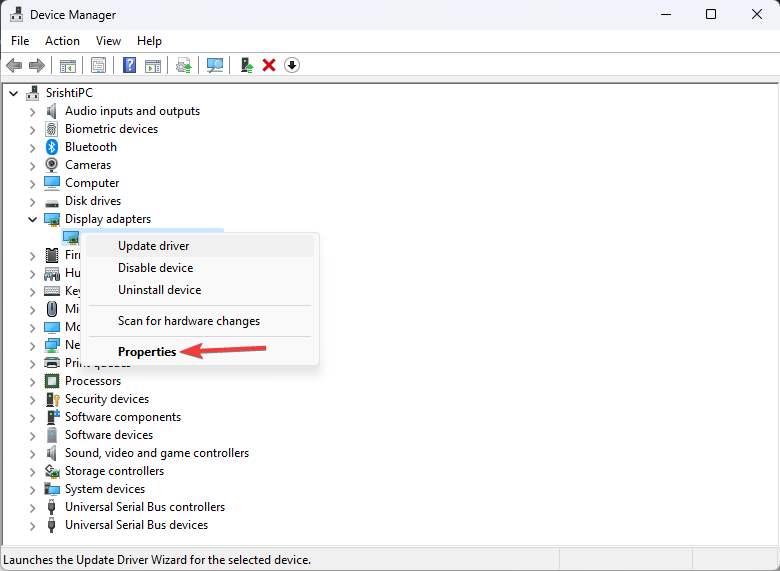 NVIDIA driver properties