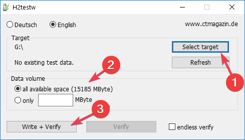 Verbleibende Lebensdauer SD-Karte - Tool ausführen