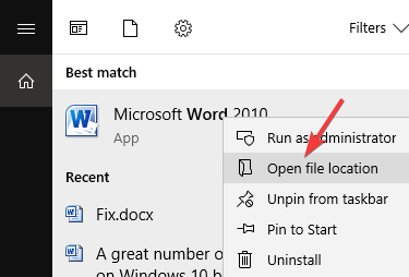 Dateispeicherort öffnen Word - Microsoft Word öffnet kleines Fenster