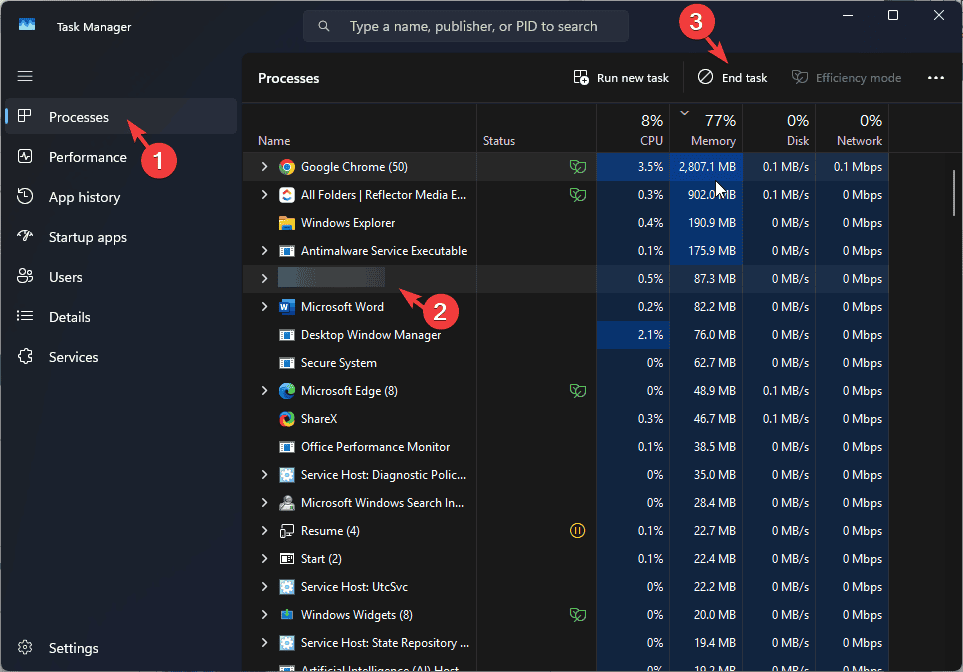 Finalizar tarea  hwdeviceservice64.exe