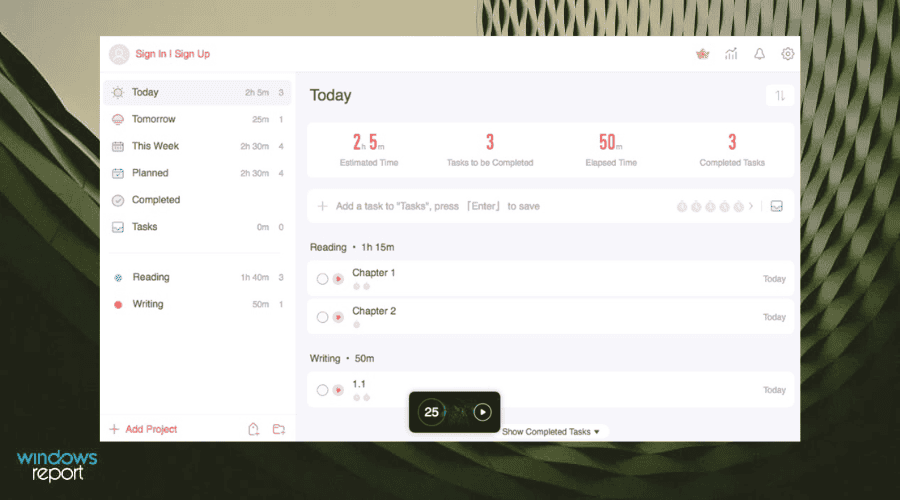 focus to do productivity app
