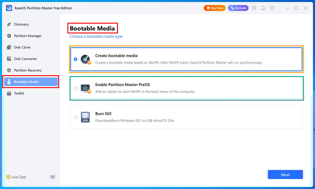 bootable media tools