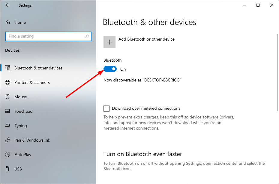 bluetooth ein