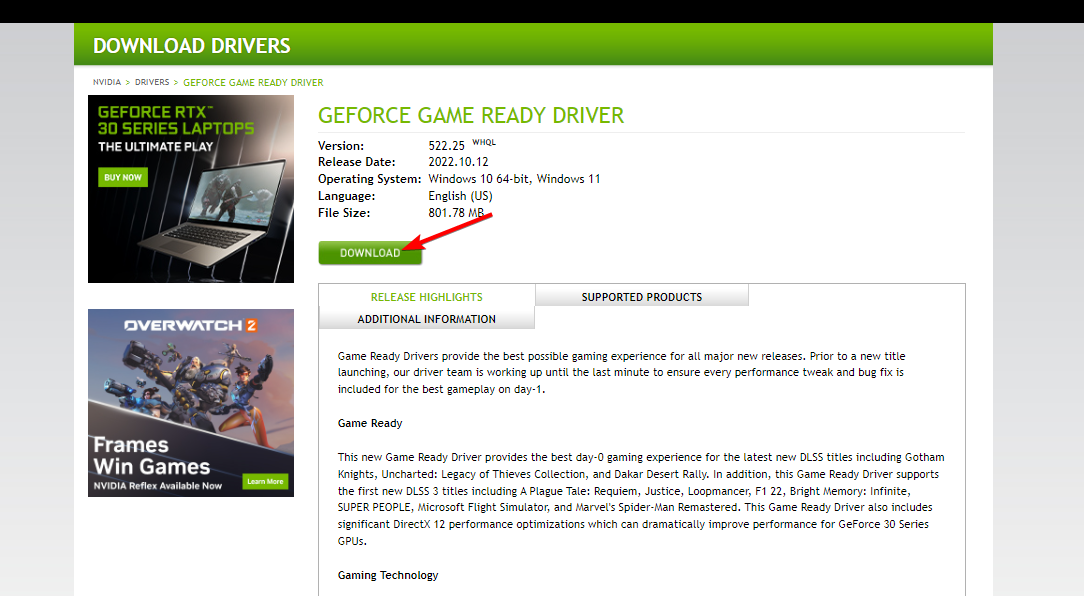 descargar controlador nvidia