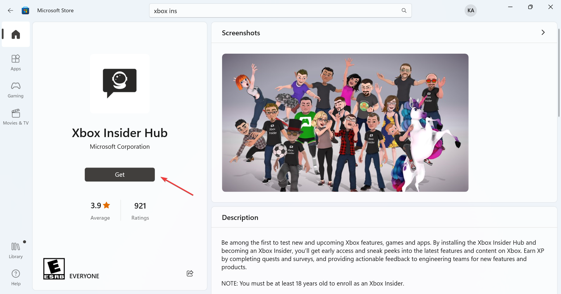 Xbox insider hub