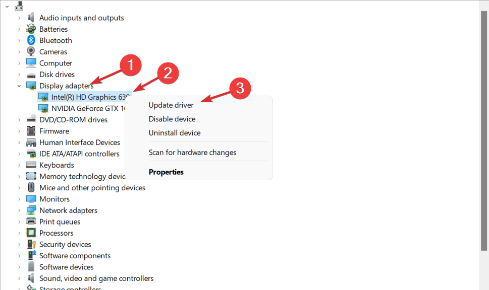 update-graphics-driver video memory management internal windows 11