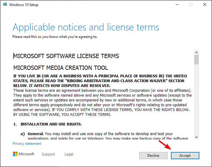 license terms