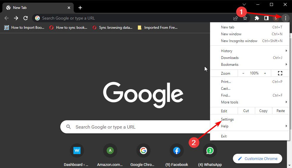 settings chrome import certificate private key missing