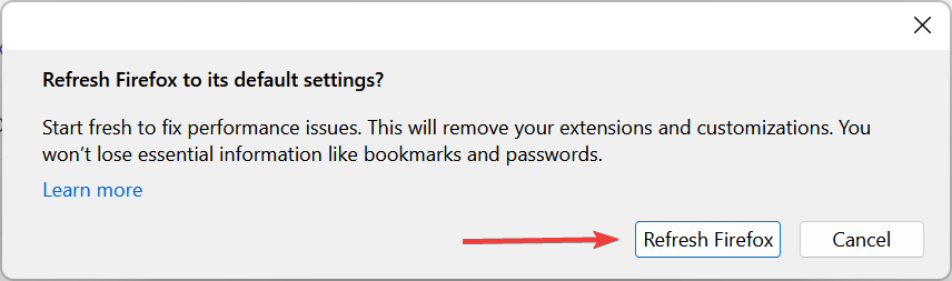 Recarregar Firefox para corrigir site que não mostra jpg