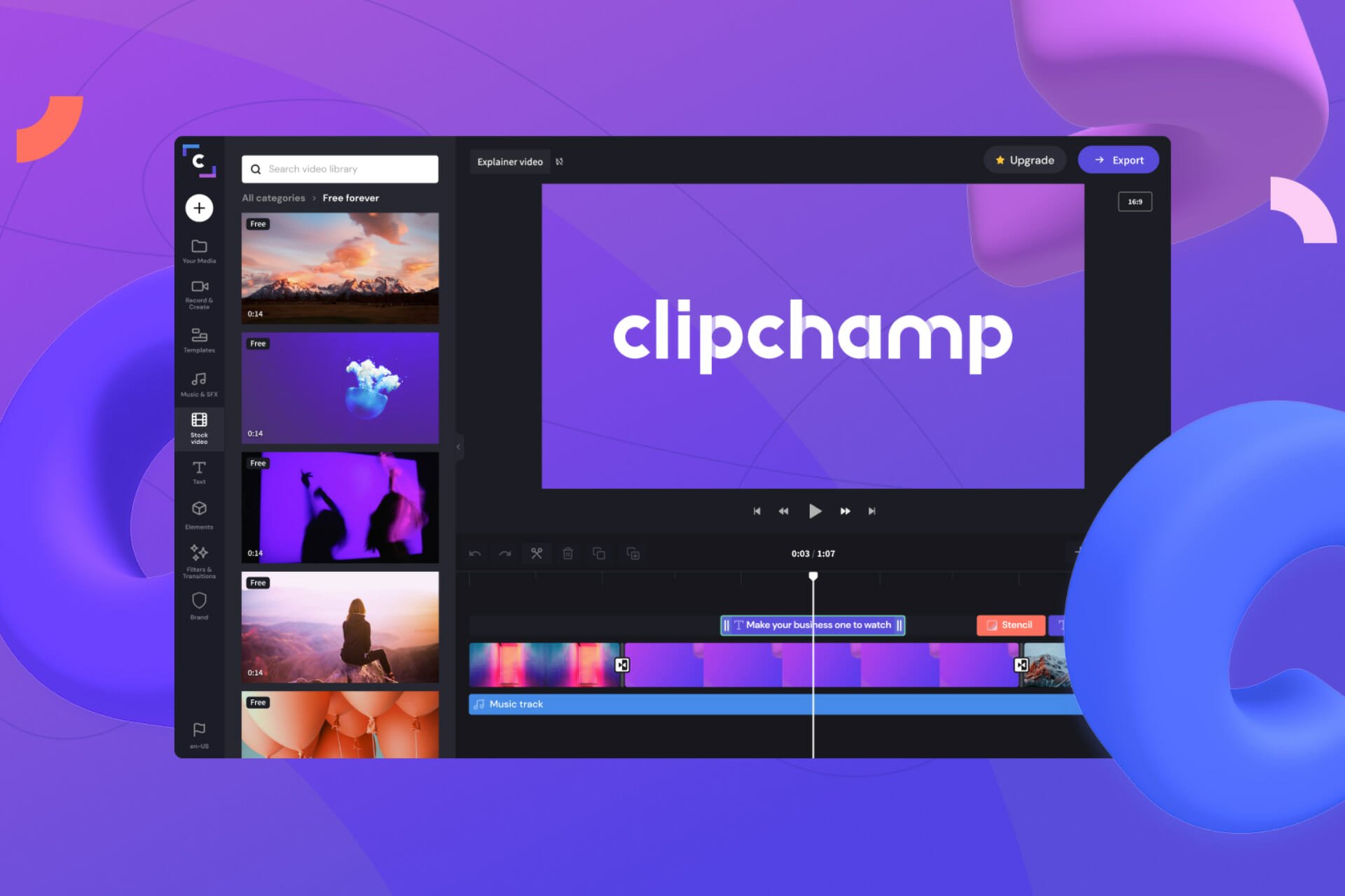 Clipchamp on Windows 11 and 365