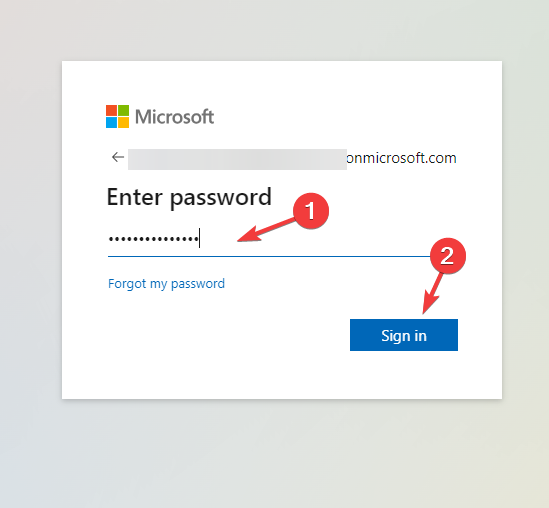 パスワードを入力 - Microsoft Teams管理センターへのログイン