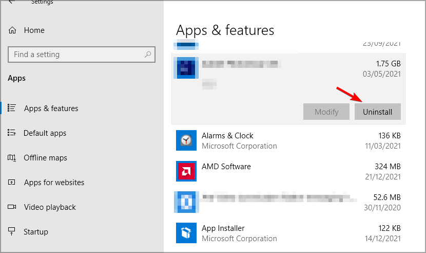 desinstalar software