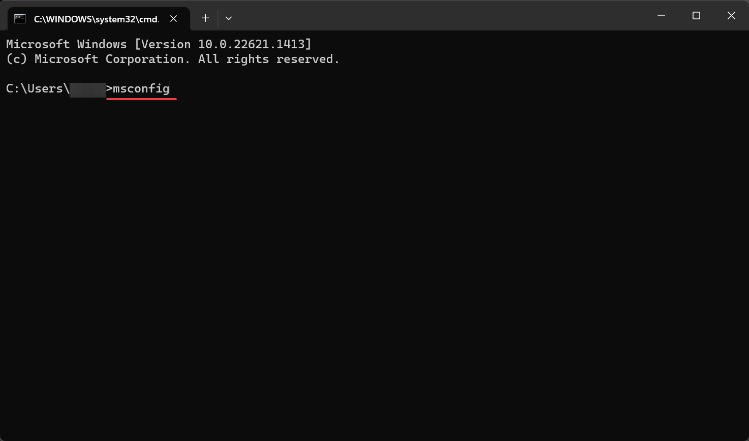 msconfig pour ouvrir la configuration système windows 10