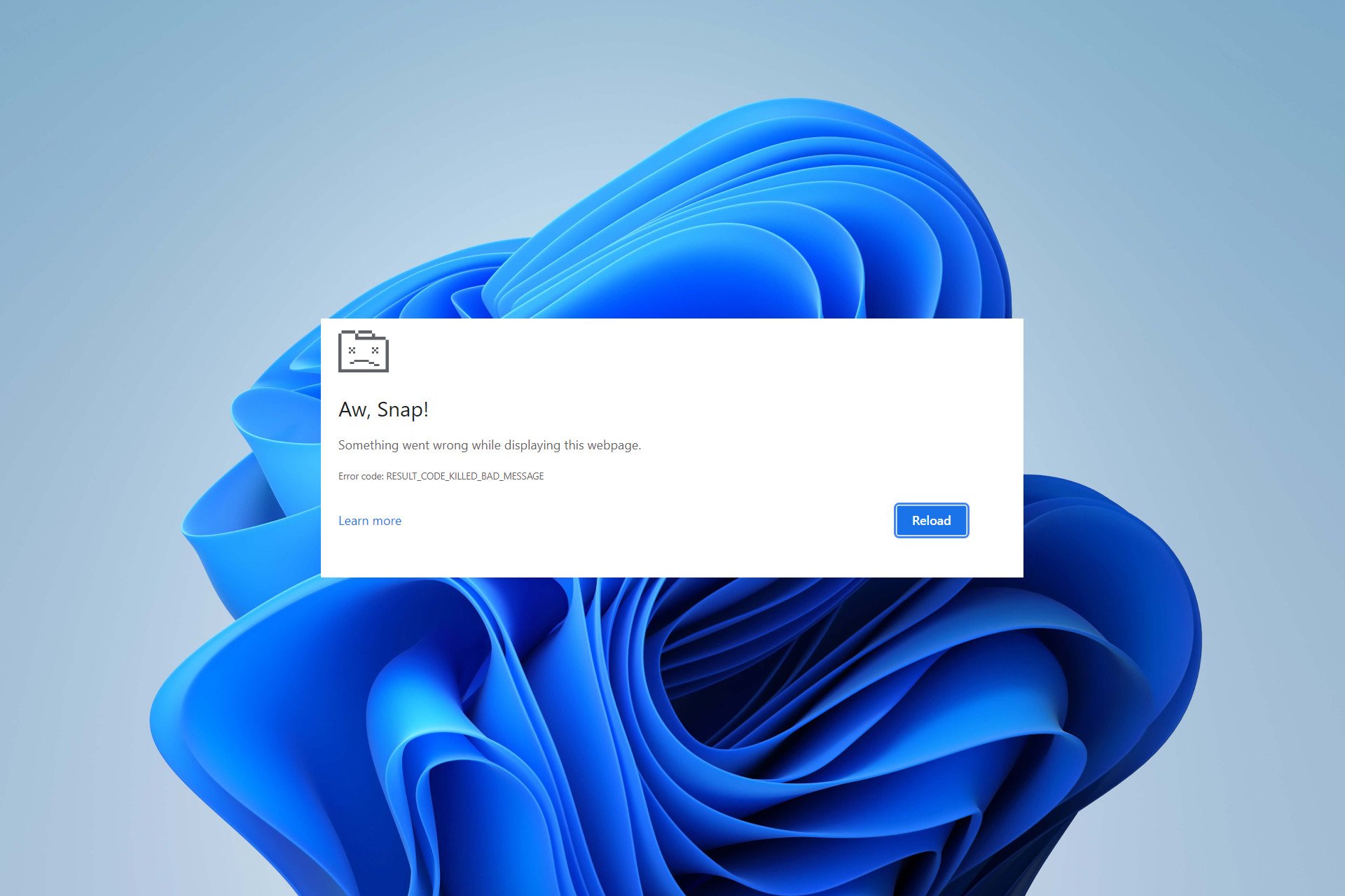 code de résultat tué message mauvais Microsoft Edge