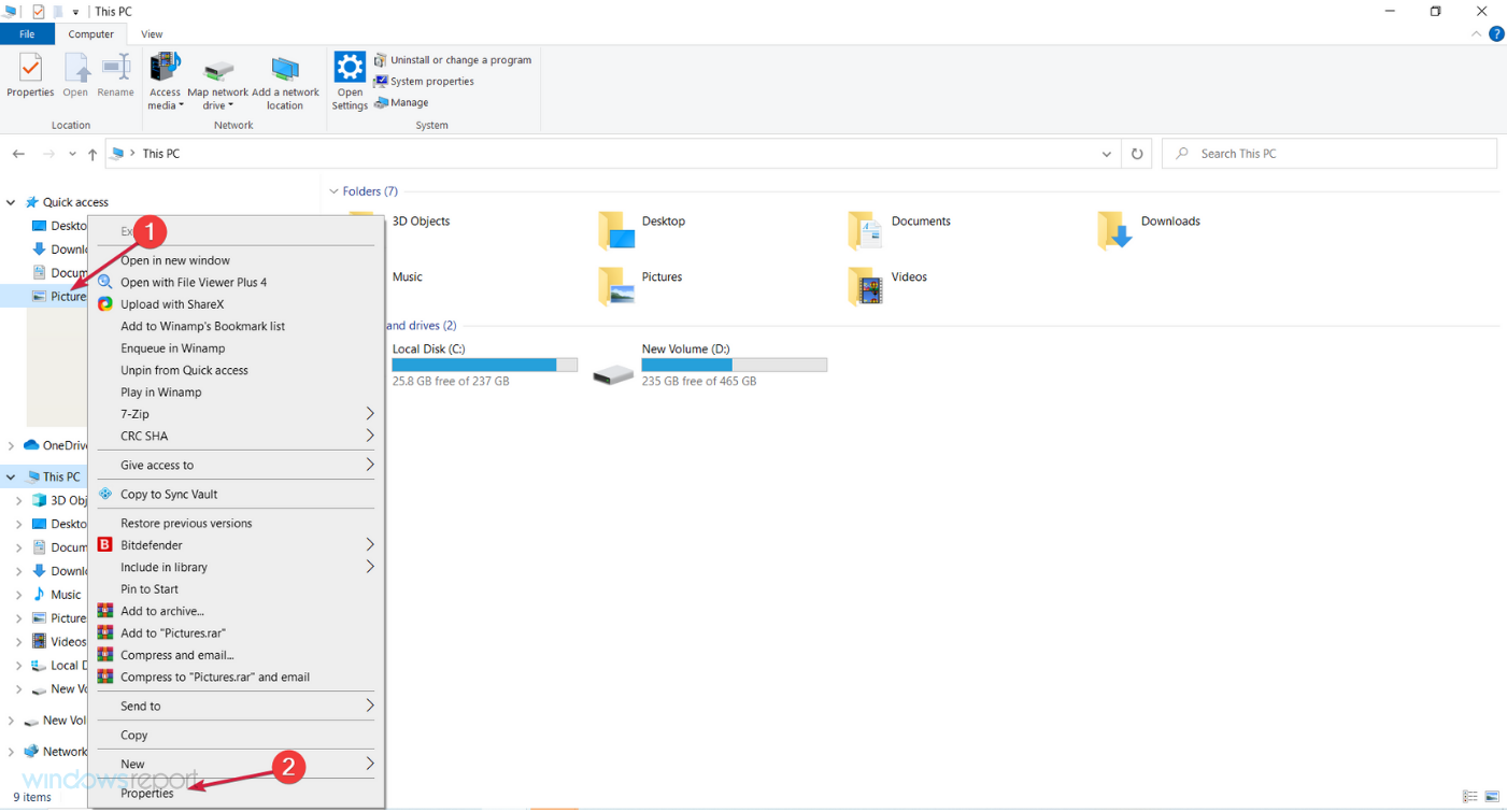 windows 10 picture properties