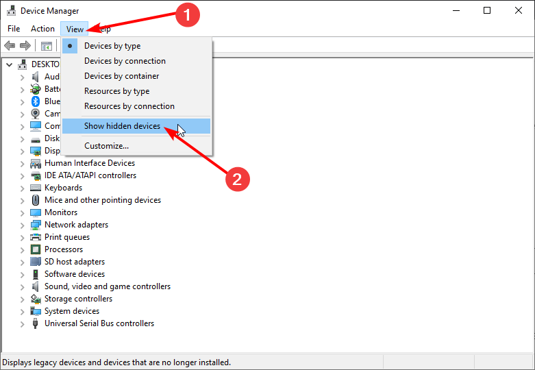 view hidden dns server not responding