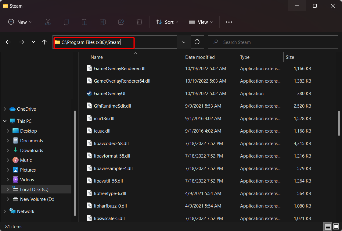 steam-location steam game launches then closes