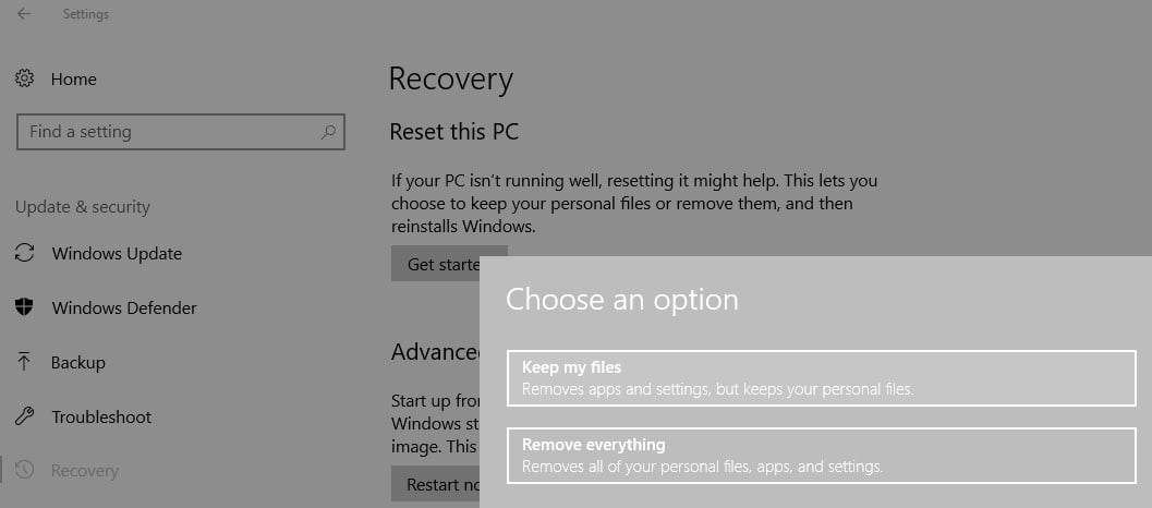 actualizar pc reparación del registro de windows 10 símbolo del sistema
