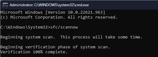 SFCSCANNOW CMD ERROR_CORRUPT_LOG_CORRUPTED