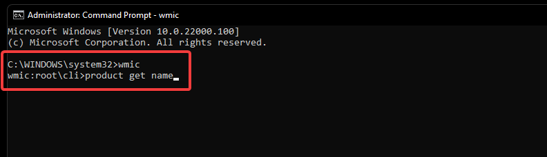 run product name command - uninstalling mcafee