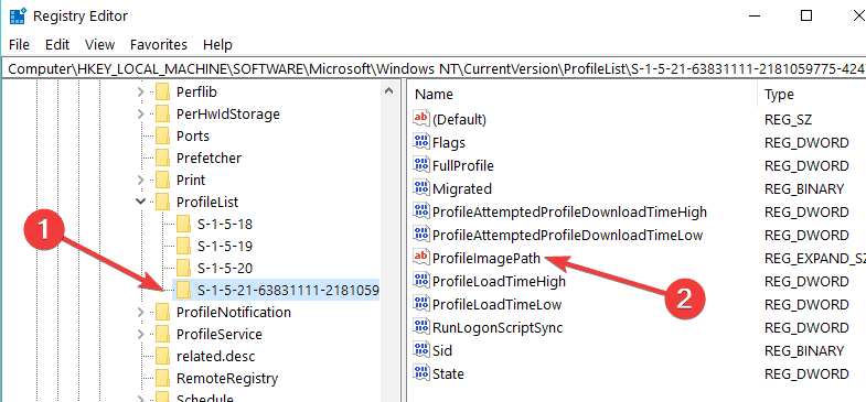 profile image path