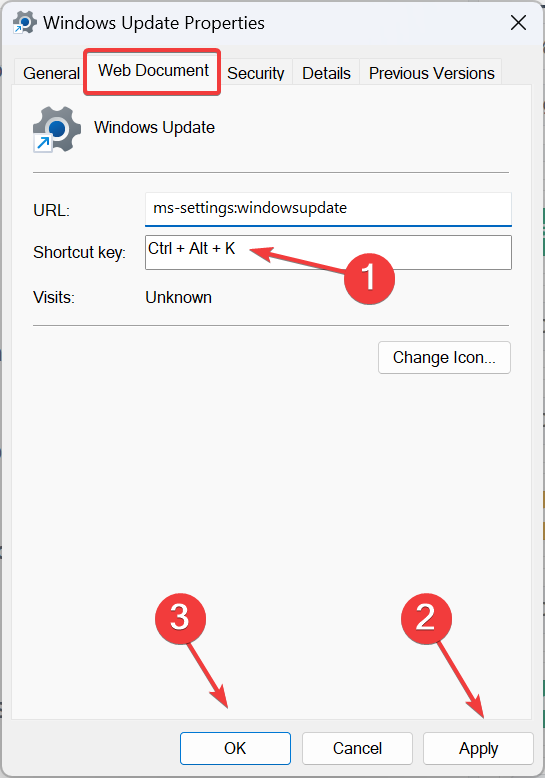 crea collegamento da tastiera alle impostazioni windows 11
