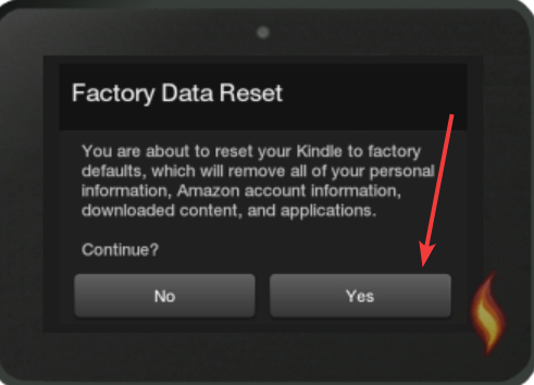 sì errore applicazione kindle
