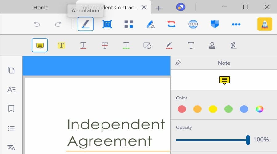 KDAN PDF Reader - Anotación
