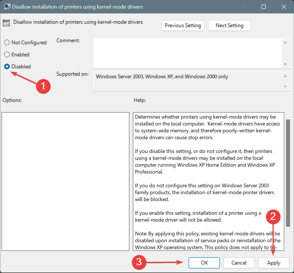 отключить для исправления ERROR_KM_DRIVER_BLOCKED