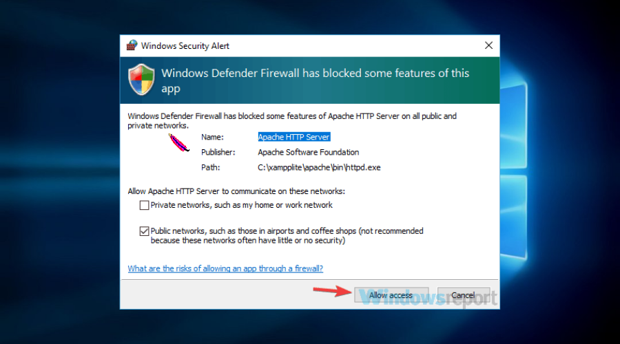 serverpress how to install WordPress on windows 10 allow access