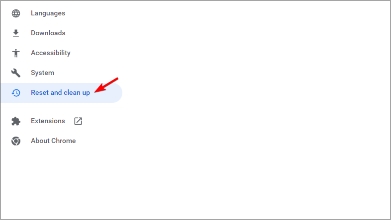 reset and cleanup sidebar chrome