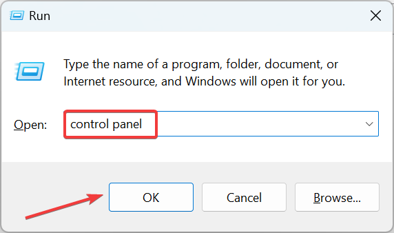 control panel
