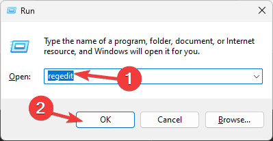 Regedit RUN COMMAND