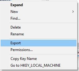 impostazioni di sicurezza attuali consentono a questo file di essere scaricato regedit-2