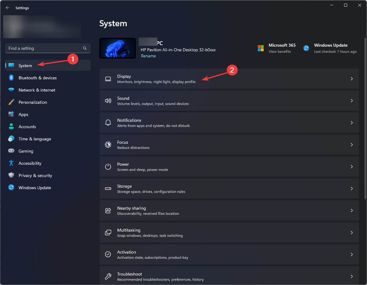 시스템 - Windows 11을 프로젝터에 연결하기