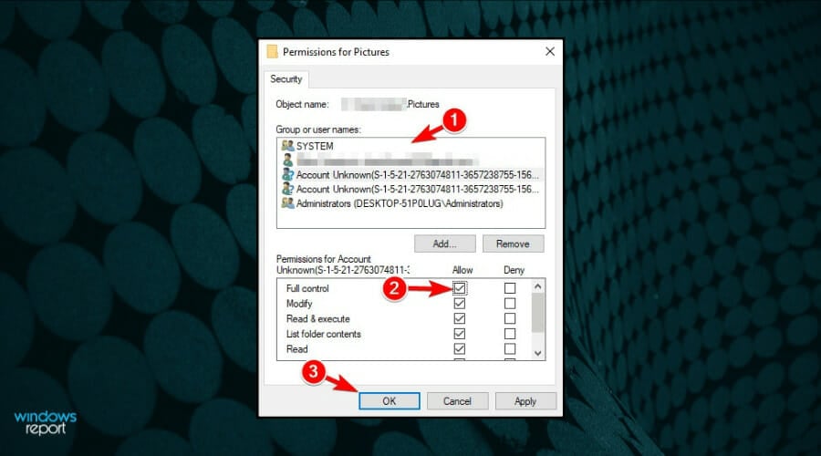 windows 10 full control