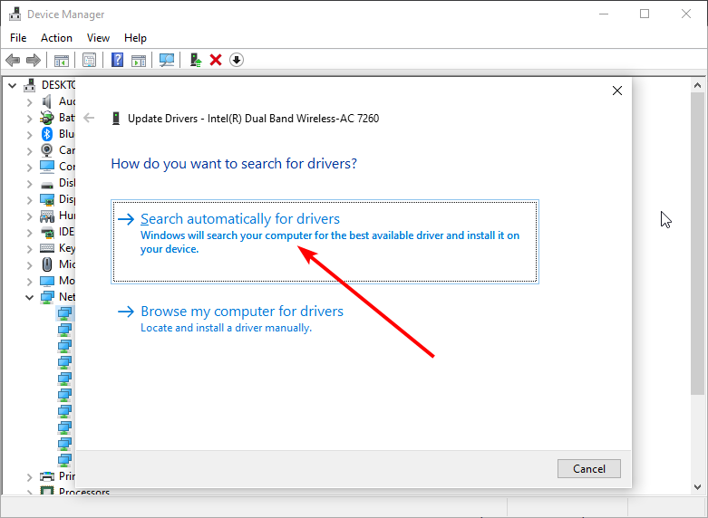 buscar automáticamente problemas dns windows 10