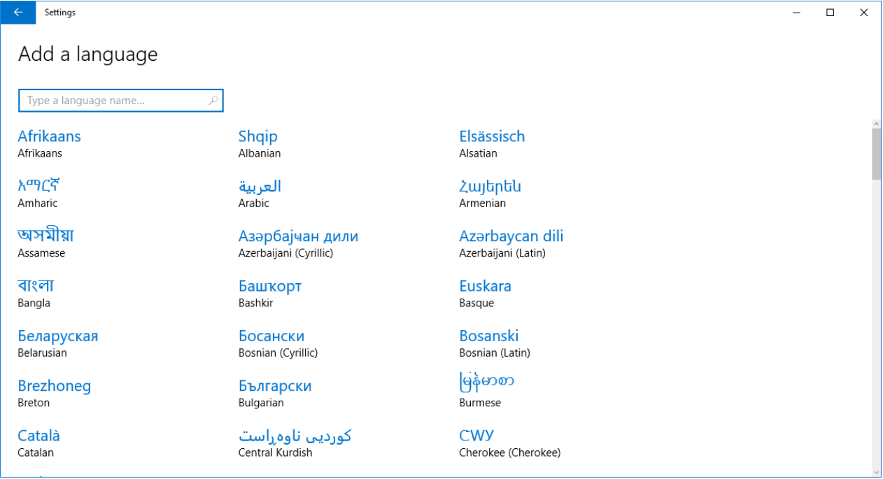 add language