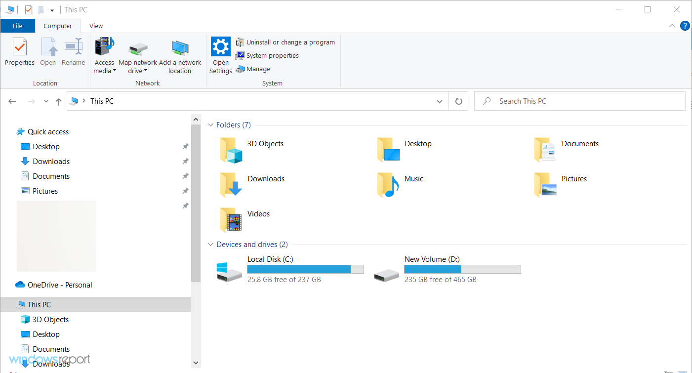 windows 10 file explorer