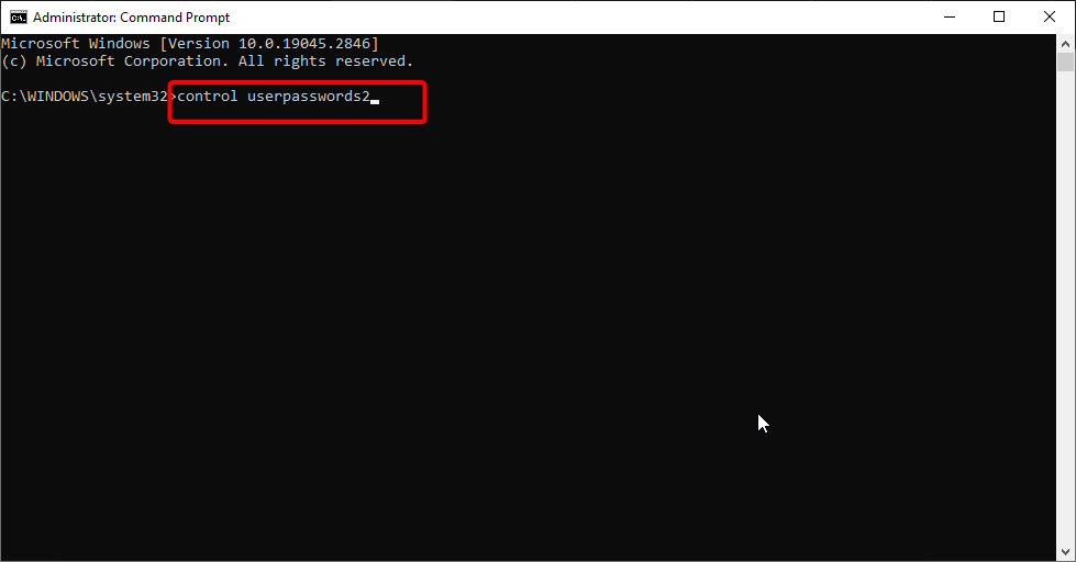 create password