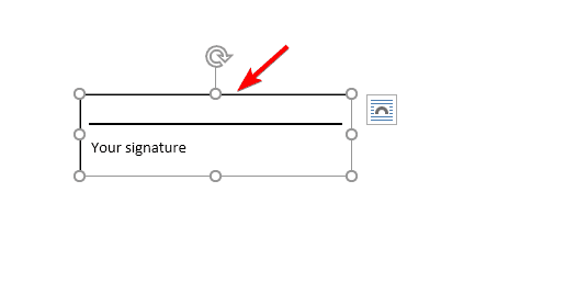 outline text box
