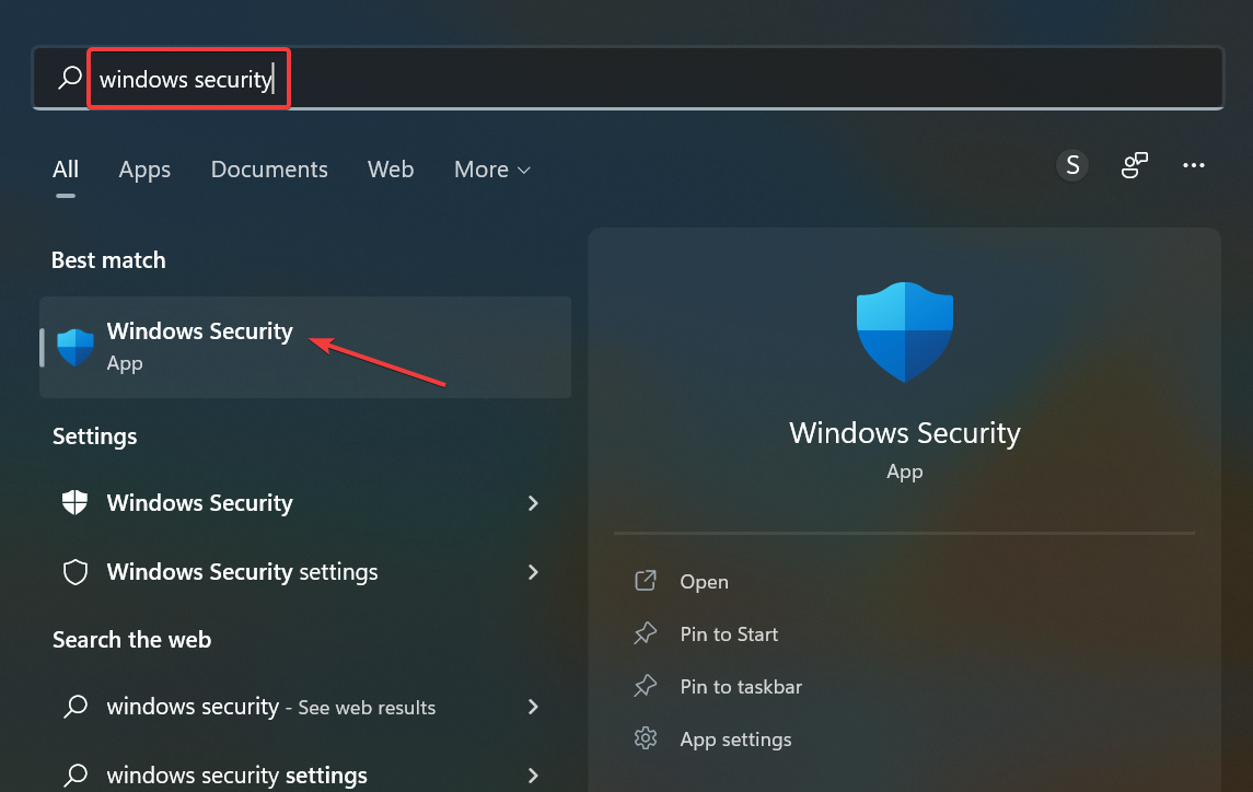 Windows-Sicherheit Suchergebnisse