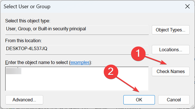 verificar nomes para consertar o log de eventos do windows que continua parando