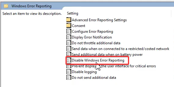 windows 11 error reporting