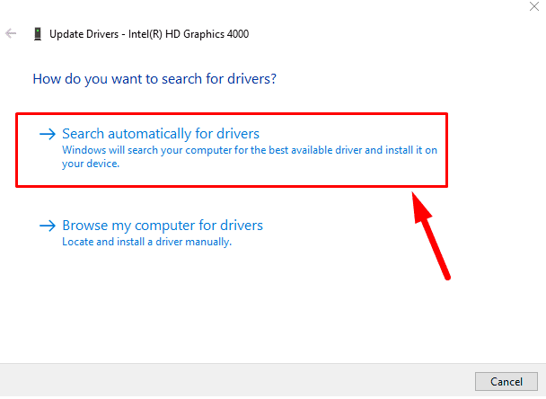Rechercher automatiquement des pilotes