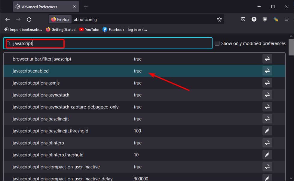 set true this browser is not accessible