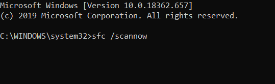 comando sfc /scannow Erro de Ativação do Windows 10 0xc0020036
