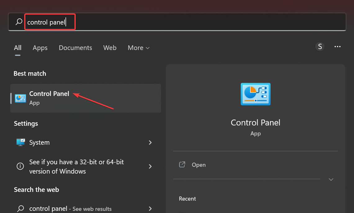 Control Panel