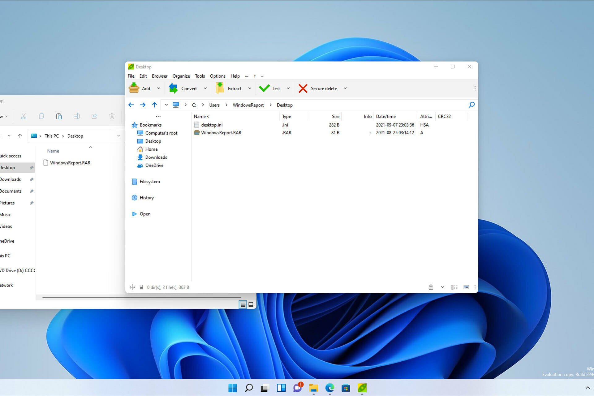 Windows 11でRARファイルを開く方法