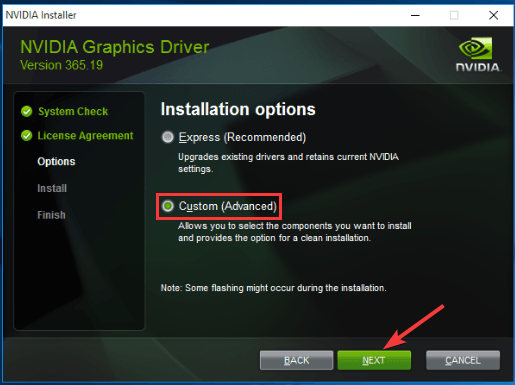 Custom installation
